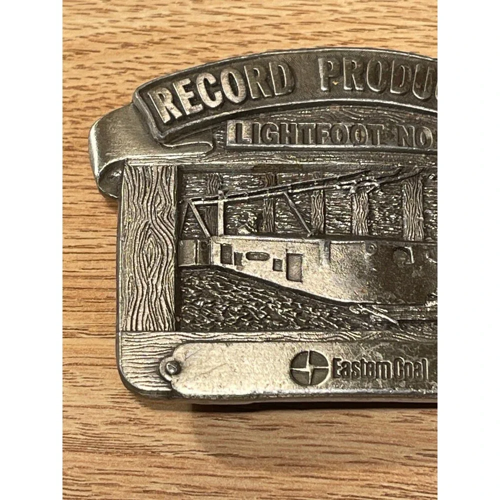 Vintage Eastern Coal‎ Record Production Lightfoot No. 1 1987 Belt Buckle
